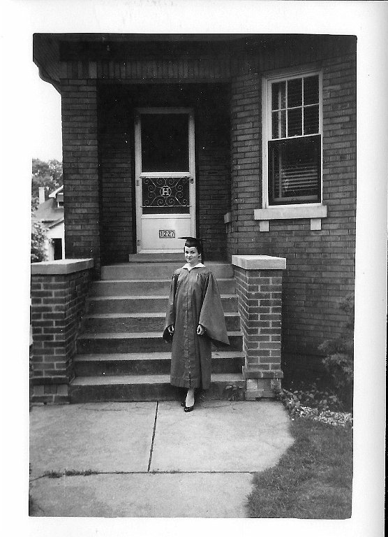 69 Judy Heidemann in cap and gown